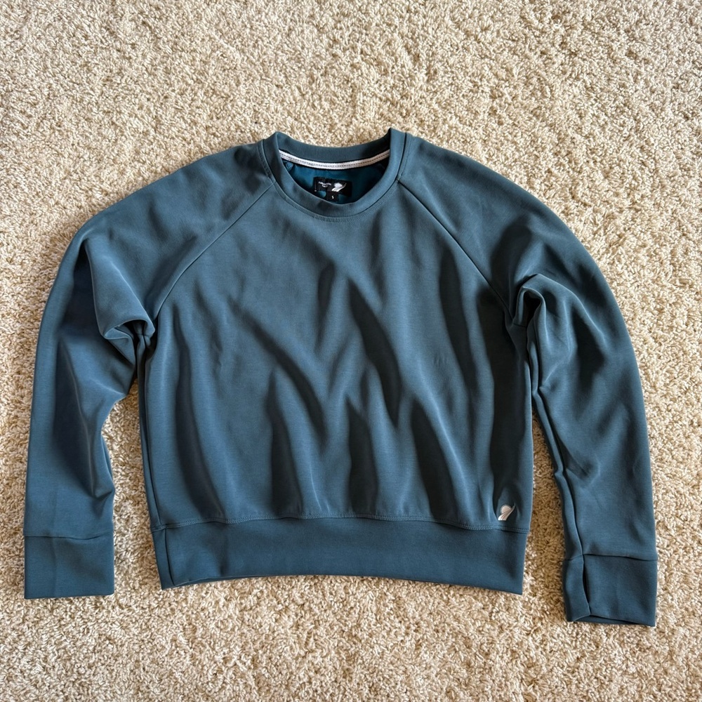 Fundamental Coast Blue Soft Athleisure Sweatshirt Women Size S